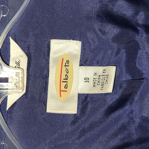 Talbots Royal Blue Women's Silk Blazer - Picture 3 of 6